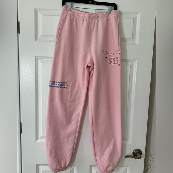 BSR by Samii‎ Ryan Pink Sweatpants Size Medium - Picture 1 of 7